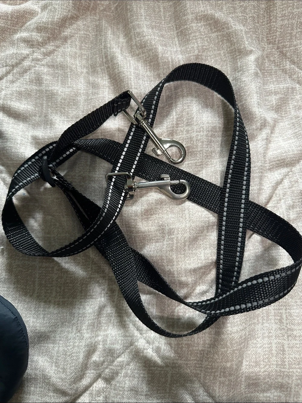 Navy Reflective Dog Harness with Dual Handles